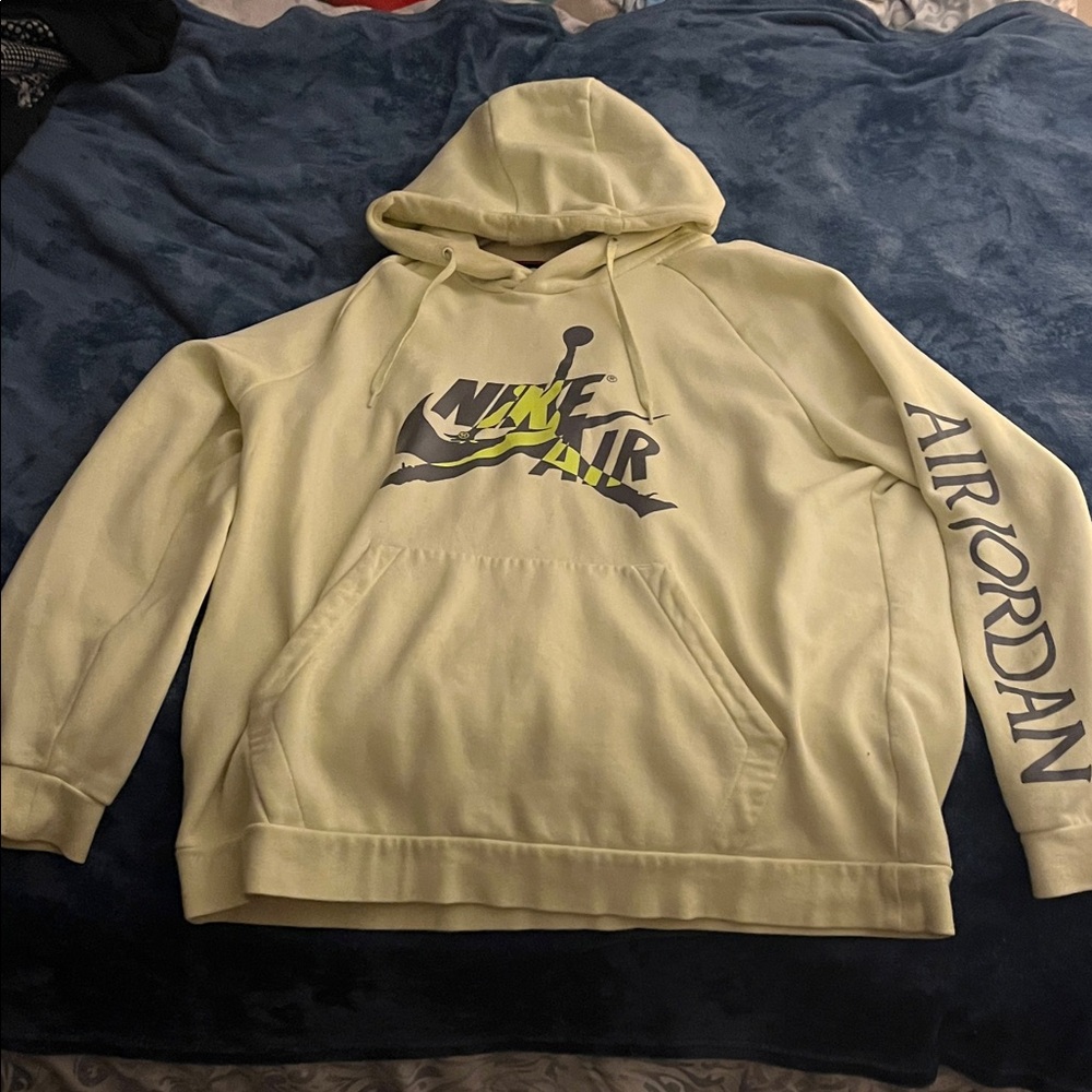Nike Air Jordan sick lime green yellow hoodie authentic